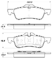 Picture of StopTech Street Touring 02-06 Mini Rear Brake Pads