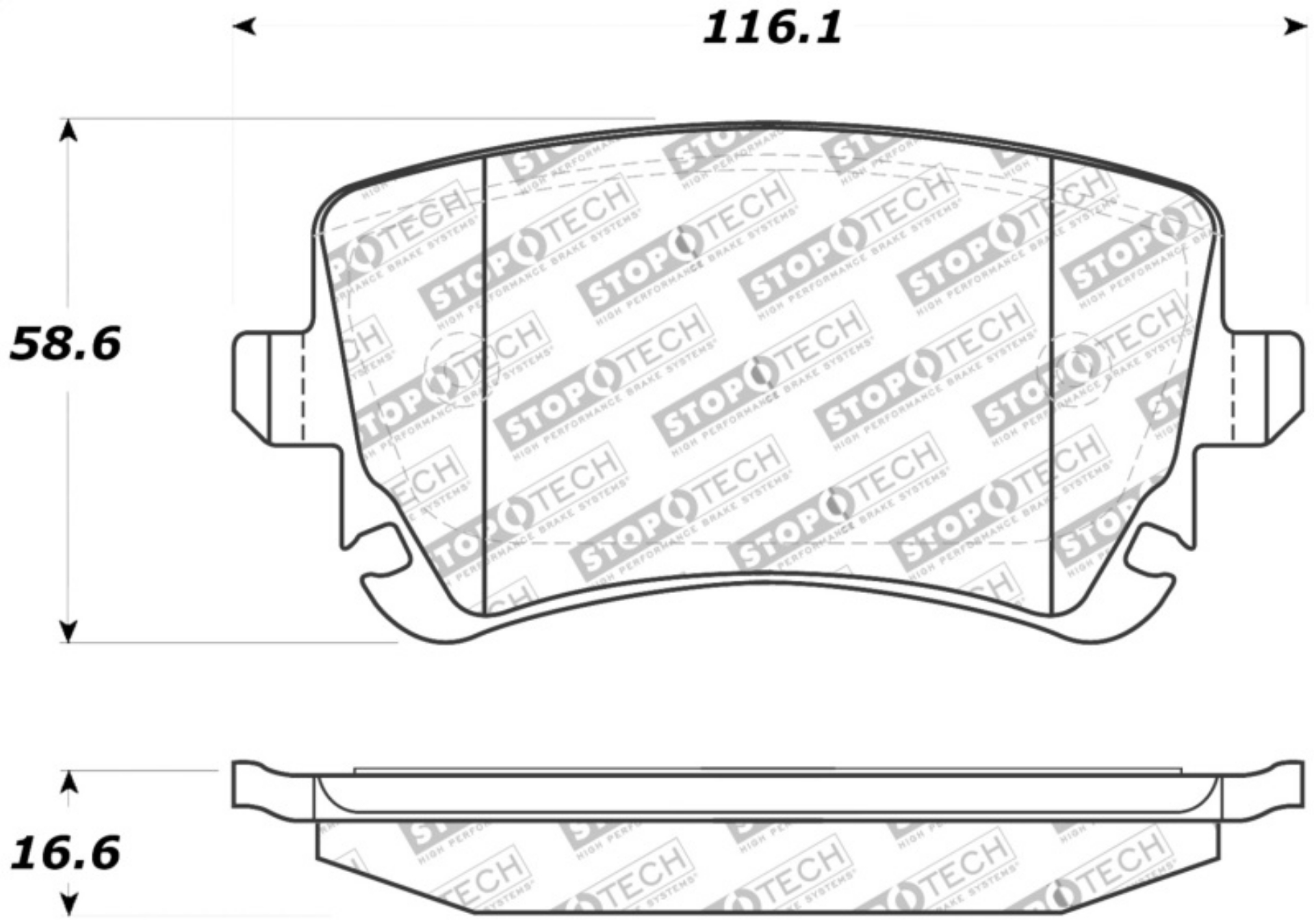 Picture of StopTech Street Touring 07-09 Audi RS4 Rear Pads