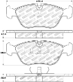 Picture of StopTech Street Touring 98-04 Volvo S60-98-00 S70-98-00 V70 Front Brake Pads