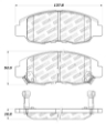 Picture of StopTech Street Touring 98-02 Honda Accord Coupe-Sedan Front Brake Pads