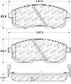Picture of StopTech Street Touring 02-05 350z - 03-04 G35 - 03-05 G35X Front Brake Pads