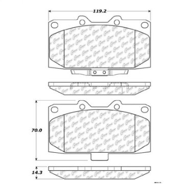 Picture of StopTech Street Touring 06-07 Subaru Impreza WRX-WRX STi Front Brake Pads