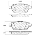 Picture of StopTech Street Touring 06-07 Mazdaspeed 6 Rear Brake Pads