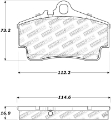 Picture of StopTech Street Touring 97-04 Porsche Boxster - 00-08 Boxster S Rear Brake Pads