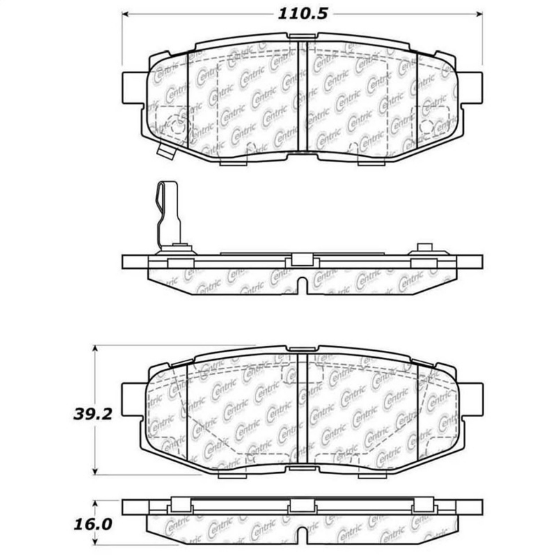 Picture of StopTech Street Touring 06-10 Subaru Legacy Sedan-Outback-13 BRZ Rear Brake Pads