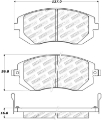 Picture of StopTech Street Touring 03-05 WRX- 08 WRX Front Brake Pads