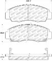 Picture of StopTech Street Touring 04-09 Acura TSX - 09 Accord V6 Coupe ONLY Front Brake Pads
