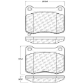 Picture of StopTech Street Touring 08-09 Lexus IS F Rear Brake Pads