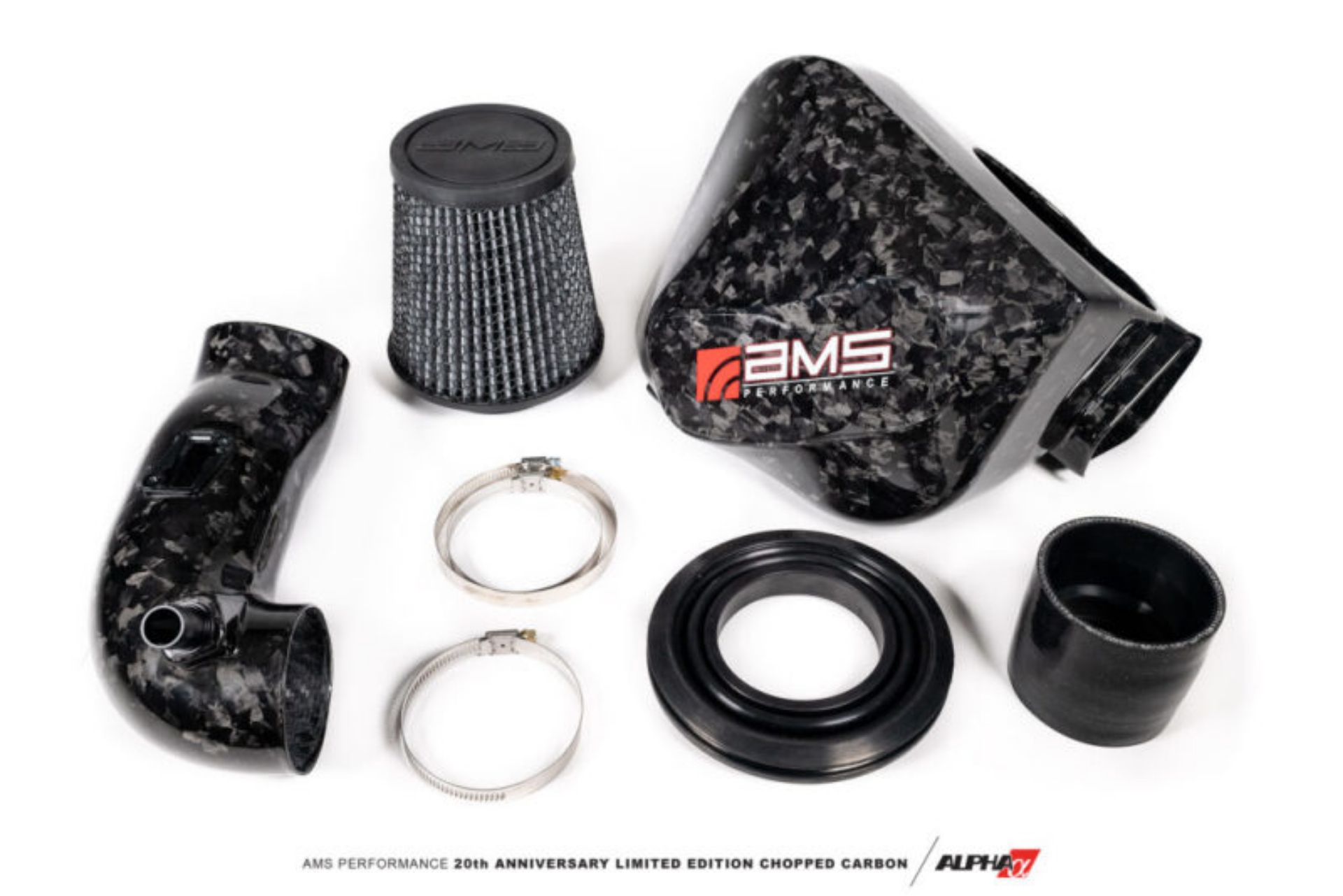 Picture of AMS Performance 2020+ Toyota Supra A90 Chopped CF Cold Air Intake System Does Not Fit w- Strut Bar