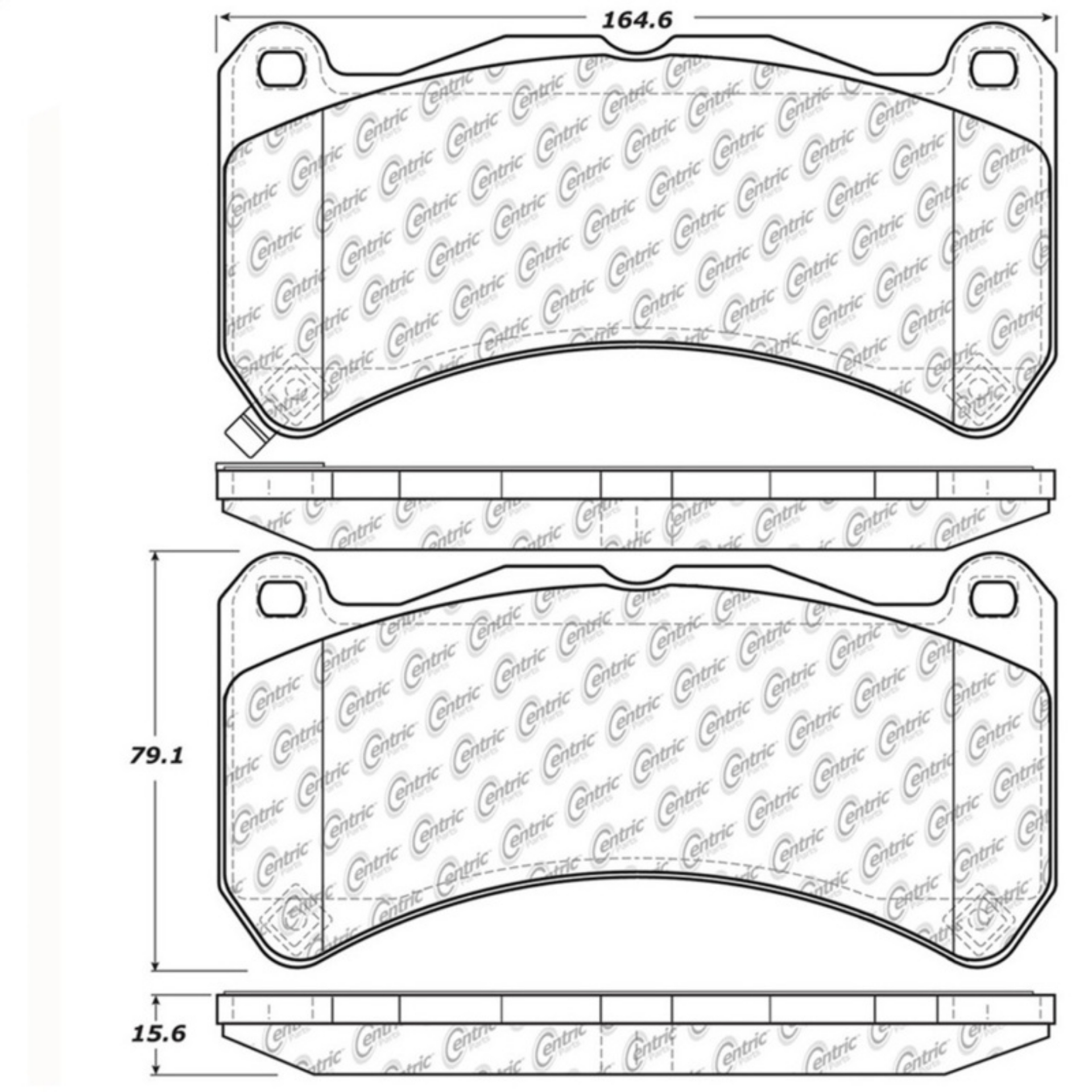 Picture of StopTech Street Touring 08-09 Lexus IS F Front Brake Pads