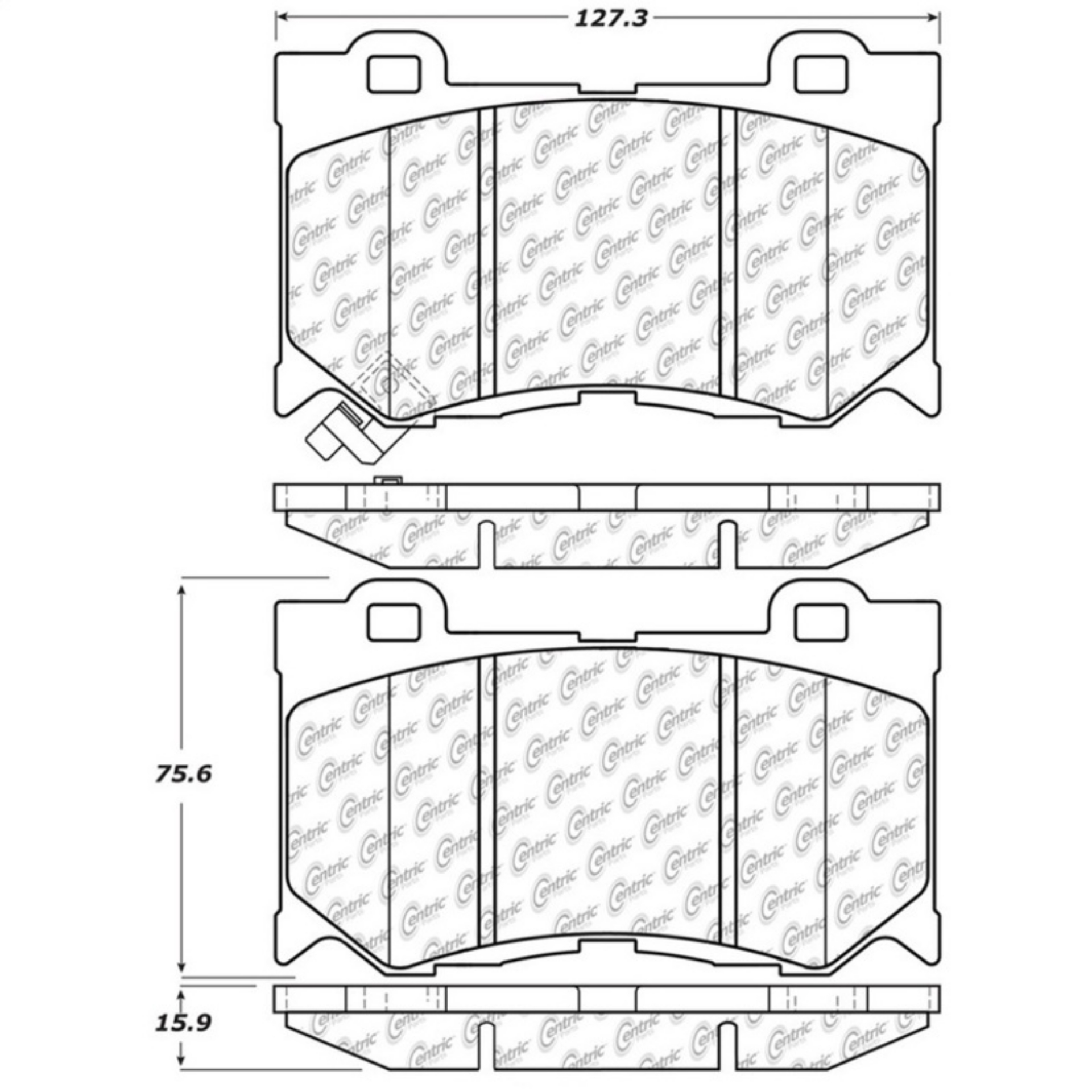 Picture of StopTech Street Touring 09-13 Infiniti FX35-FX37-FX45-FX50-08-13 G37 Front Brake Pads