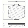 Picture of StopTech Street Touring 06-09 Chvy Corvette Z06 Rear Brake Pads