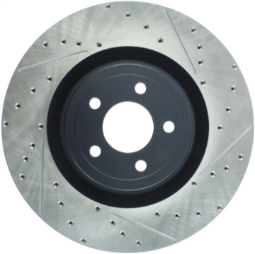 Picture of StopTech Slotted & Drilled Sport Brake Rotor - 2015 Ford Mustang GT - Front Left