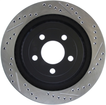 Picture of StopTech Slotted & Drilled Sport Brake Rotor - 2015 Ford Mustang GT - Rear Left