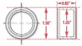 Picture of SPC Performance Weld-In Ring Kit 1-25 in- ID