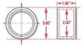 Picture of SPC Performance Weld-In Ring Kit 2-50 in- ID