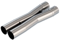 Picture of Borla 2-75in Universal X-Pipe 3-66in Inlet Centerline 4-05in Outlet Centerline 26-98in OAL