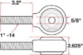 Picture of SPC Performance XAXIS Rod End Ball Joint