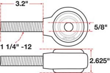 Picture of SPC Performance XAXIS Rod End Ball Joint
