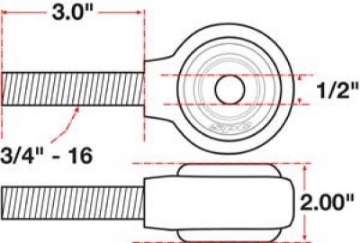 Picture of SPC Performance XAXIS Rod End Ball Joint
