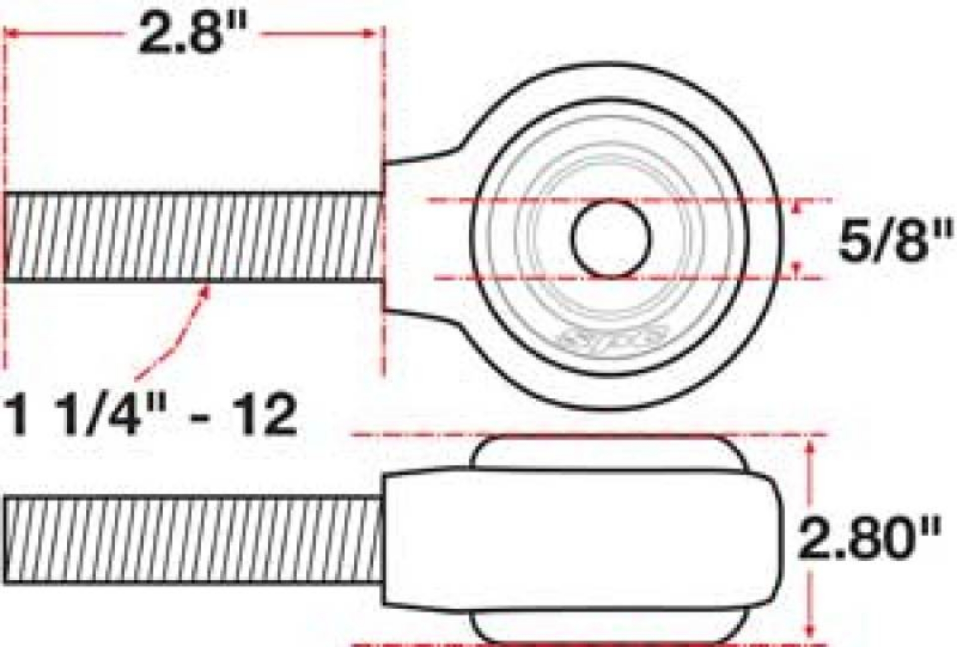 Picture of SPC Performance XAXIS Rod End Ball Joint