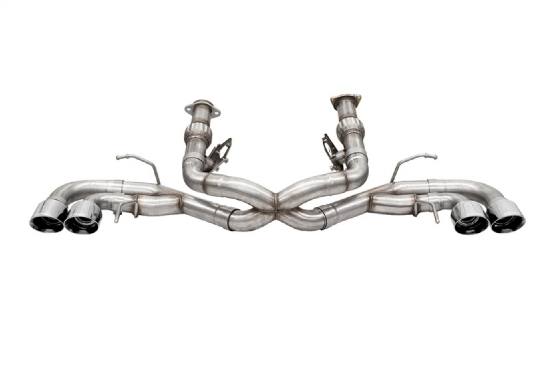 Picture of Corsa 2020-25 Corvette C8 3in Xtreme Cat-Back Exhaust 4-5in Pol Quad Tips - Deletes stock AFM Valve
