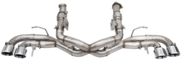 Picture of Corsa 2020-25 Corvette C8 3in Xtreme Cat-Back Exhaust 4-5in Pol Quad Tips - Deletes stock AFM Valve