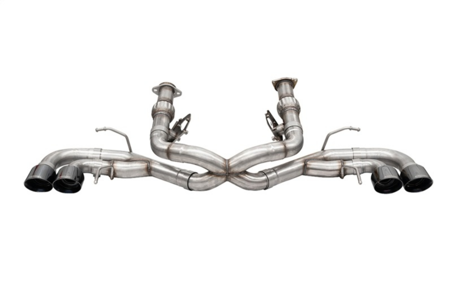 Picture of Corsa 2020-25 Corvette C8 3in Xtreme Cat-Back Exhaust 4-5in Black Quad Tips - Deletes stock AFMValve