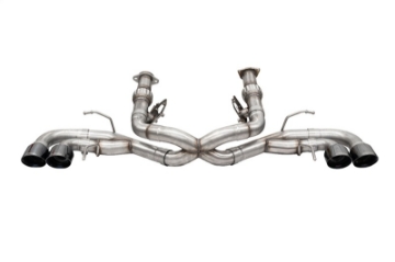 Picture of Corsa 2020-25 Corvette C8 3in Xtreme Cat-Back Exhaust 4-5in Black Quad Tips - Deletes stock AFMValve