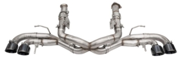 Picture of Corsa 2020-25 Corvette C8 3in Xtreme Cat-Back Exhaust 4-5in Black Quad Tips - Deletes stock AFMValve