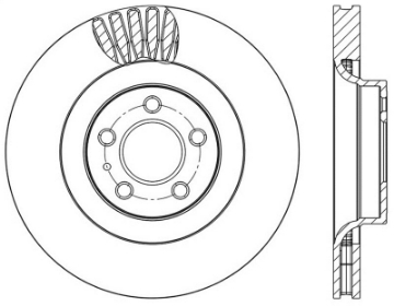 Picture of StopTech Slotted & Drilled Sport Brake Rotor - 2015 Ford Mustang Non-Brembo - Front Right