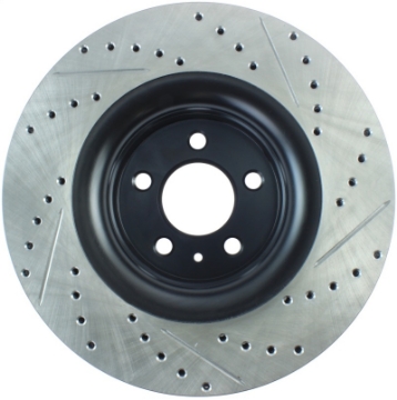 Picture of StopTech Slotted & Drilled Sport Brake Rotor - 2015 Ford Mustang Non-Brembo - Front Right