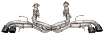 Picture of Corsa 20-25 Corvette C8 3in Xtreme Cat-Back Exhaust 4-5in Blk Quad Tips - Integrates stock AFM Valve