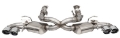 Picture of Corsa 2020-25 Corvette C8 3in Valved Cat-Back 4-5in Pol Quad Tips - Fits Factory Perf Exhaust w- AFM