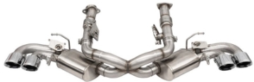 Picture of Corsa 20-25 Corvette C8 3in Valved Cat-Back 4-5in Pol Quad Tips Fits Factory Perf Exhaust DeletesAFM