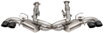 Picture of Corsa 20-25 Corvette C8 3in Valved Cat-Back 4-5in Blk Quad Tips Fits Factory Perf Exhaust DeletesAFM
