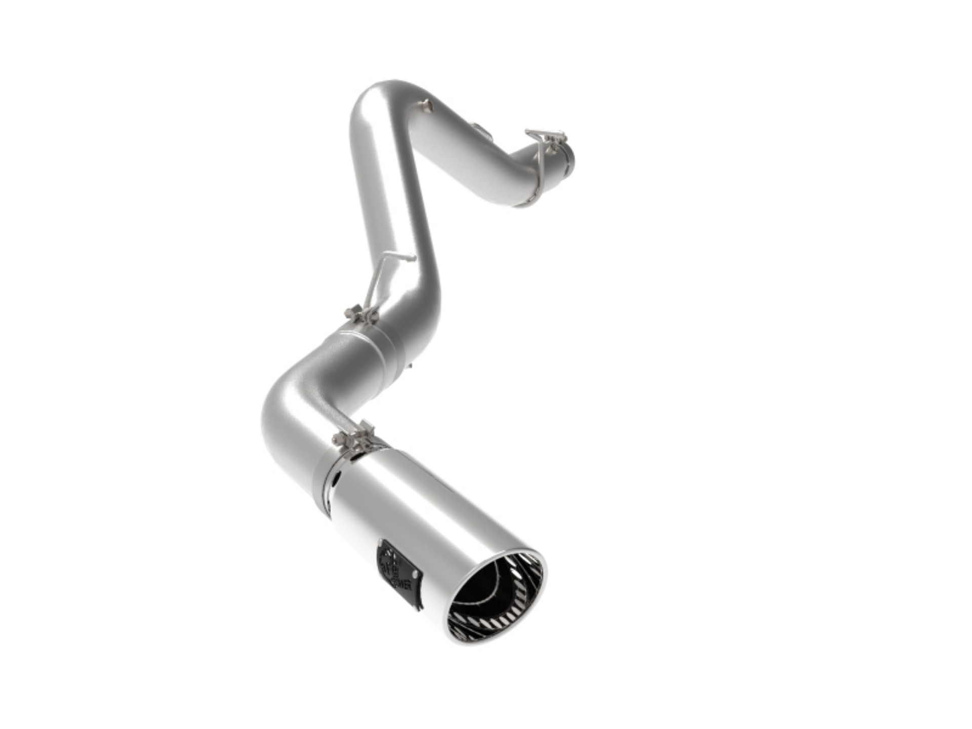 Picture of aFe Large Bore-HD 5 IN 409 SS DPF-Back Exhaust System w-Polished Tip 20-23 GM Truck V8-6-6L