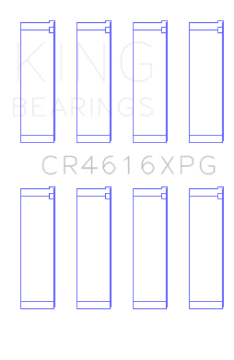 Picture of King Subaru FA20 Suites 52mm Journal Size Size STDX Tri-Metal Perf Rod Bearing Set