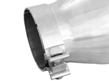 Picture of aFe Diesel Exhaust Tip Bolt On Polished 4in Inlet x 6in Outlet x 12in Length