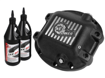 Picture of aFe Power Differential Cover Machined Fins 97-15 Jeep Dana 30 w- 75W-90 Gear Oil 2 QT