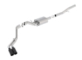 Picture of Borla 14 Silv-Sierra 1500 EC Std-CC Short 143-5in WB S-Type Black Tip Dual Rolled Side Exit CB Exht