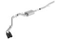 Picture of Borla 14 Silv-Sierra 1500 EC Std-CC Short 143-5in WB S-Type Black Tip Dual Rolled Side Exit CB Exht