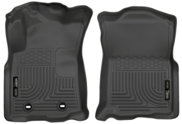 Picture of Husky Liners 2016 Toyota Tacoma w- Manual Trans WeatherBeater Front Black Floor Liners