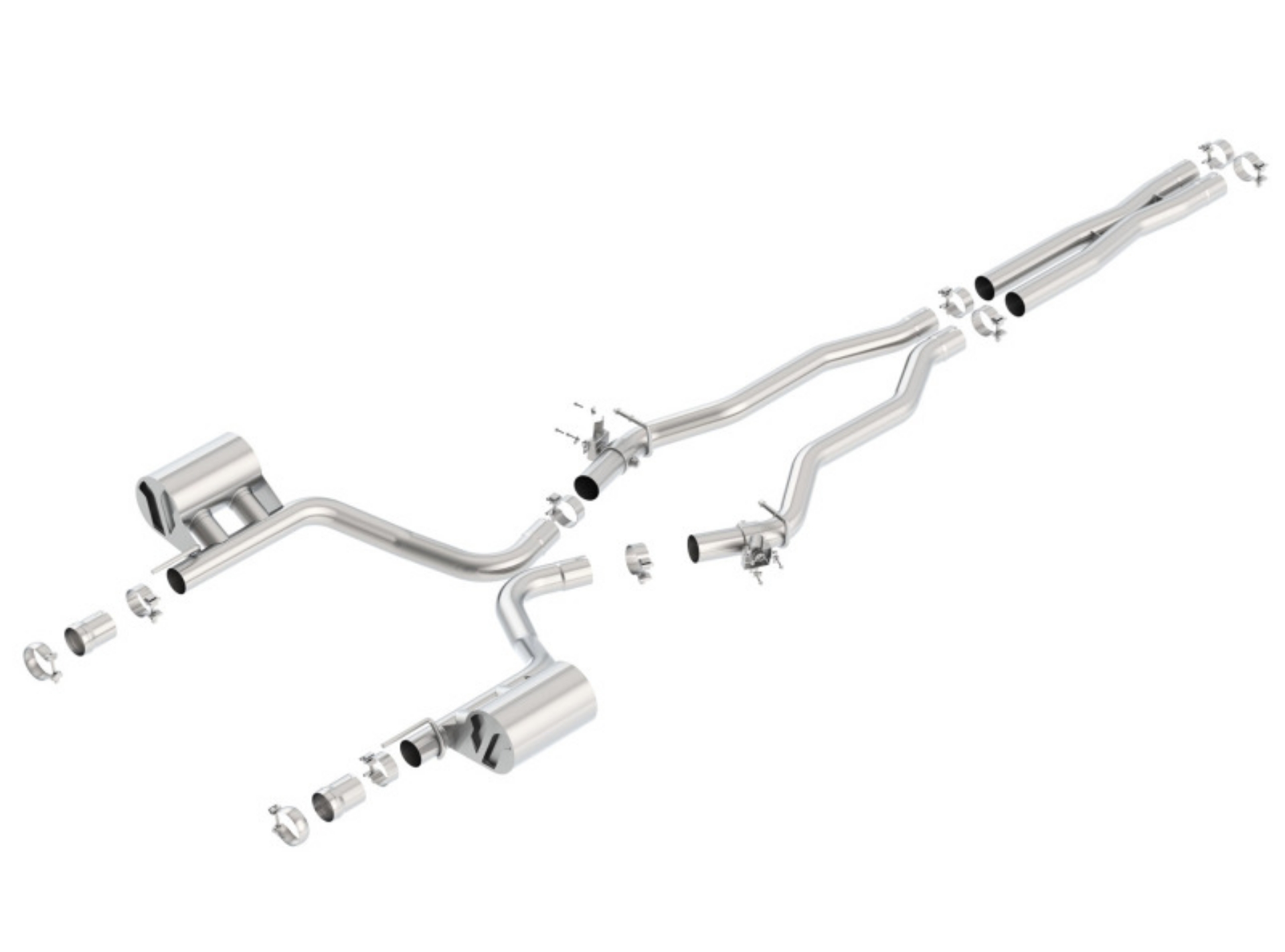Picture of Borla 15-16 Dodge Charger SRT 392 6-4L No Tip Single Split Rear Exit ATAK w- Valves Exhaust