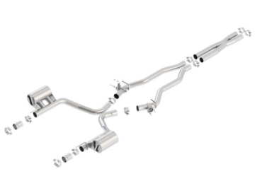 Picture of Borla 15-16 Dodge Charger SRT 392 6-4L No Tip Single Split Rear Exit ATAK w- Valves Exhaust