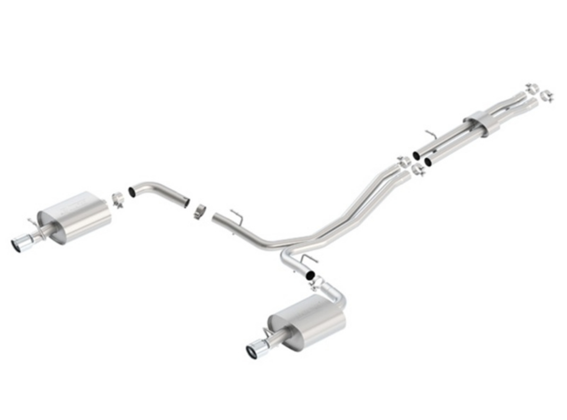 Picture of Borla 12-15 Ford Explorer 3-5L EcoBoost Dual Split Rear Ext SS S-Type CB Exhaust