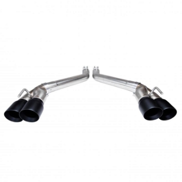 Picture of Kooks 2016 + Chevrolet Camaro SS LT1 3in Axle Back Muffler Delete Exhaust System w- Black Quad Tips