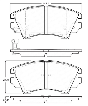 Picture of StopTech Performance Front Brake Pads 11-16 Chevy Caprice