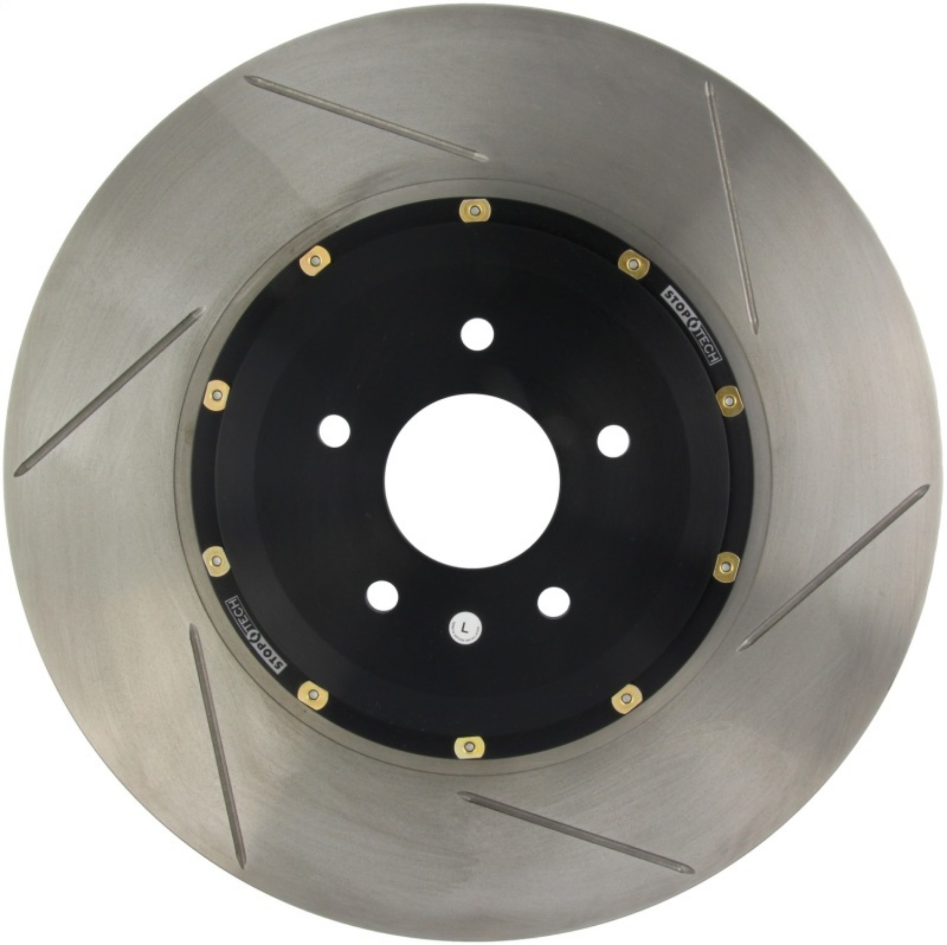 Picture of StopTech 04-12 Volvo S40 Front Left Drilled Bare Iron 320x25mm AeroRotor Kit