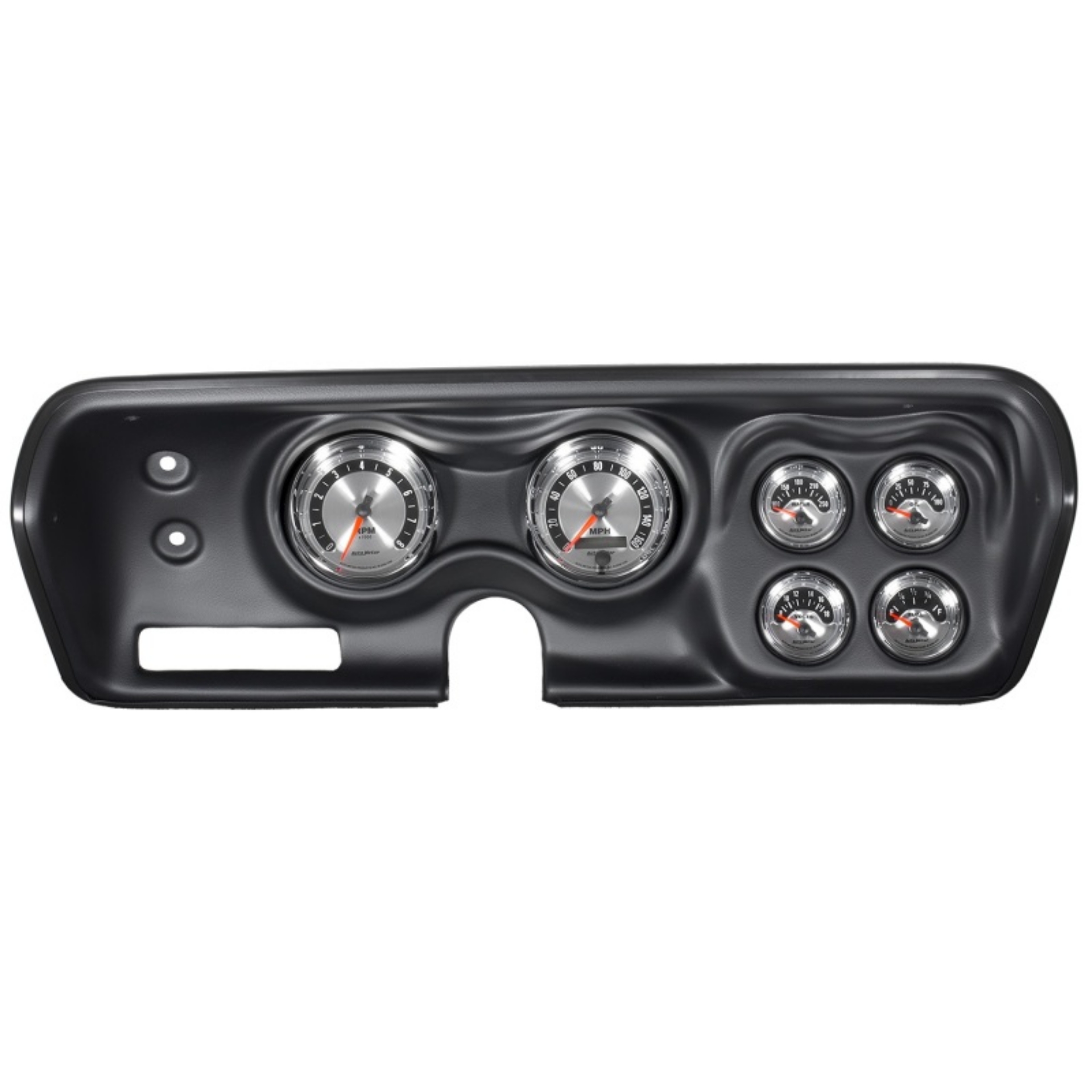 Picture of Autometer American Muscle Gauge Kit 6 Pc Bbody-Chrgr-Rdrunr-Sat 71-74 Tach-Mph-Fuel-Oilp-Wtmp-Volt